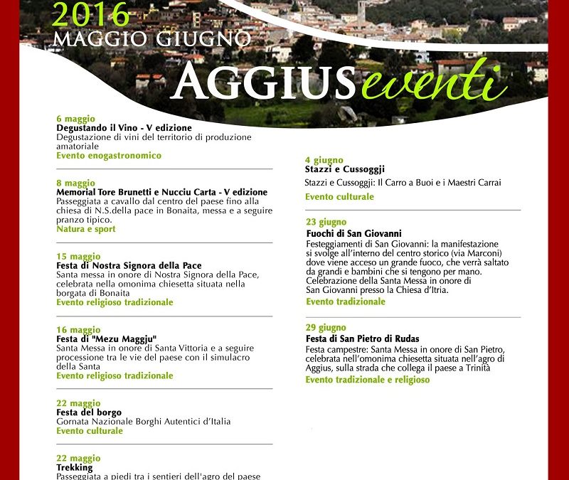 Aggius eventi