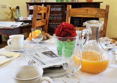 tavola con colazione Stazzu Coiga Aggius